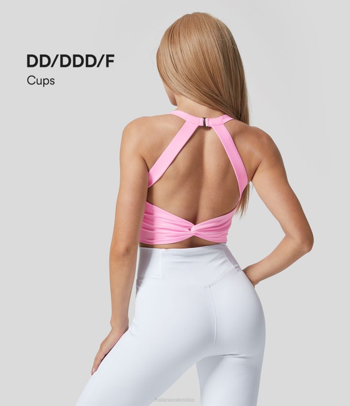 ropa activa ramillete BBV2NZ1728 mujer Halara softlyzero camiseta sin mangas de yoga corta y retorcida con aberturas y espalda descubierta de felpa-dd/ddd/f