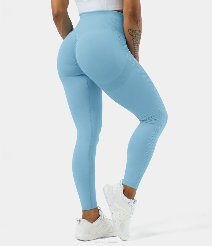 ropa activa Topacio azul BBV2NZ1498 mujer Halara leggins levantadores de glúteos de talle alto y fluidos sin costuras