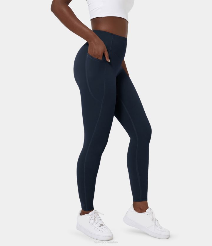 ropa activa carbón BBV2NZ1535 mujer Halara leggings de entrenamiento con cintura alta y bolsillo lateral con control de barriga