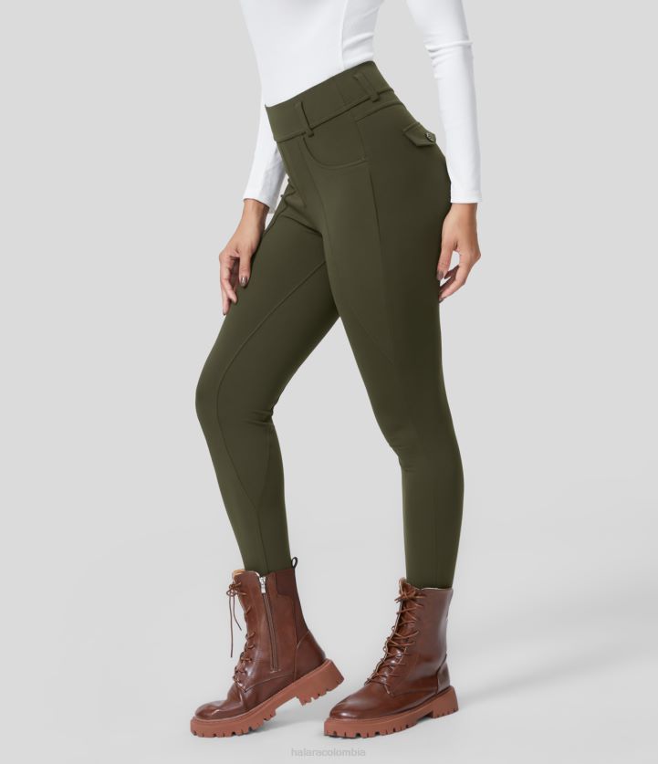 ropa activa original BBV2NZ1570 mujer Halara Leggings 7/8 de yoga con bolsillo lateral y talle alto ecológicos de Softlyzero