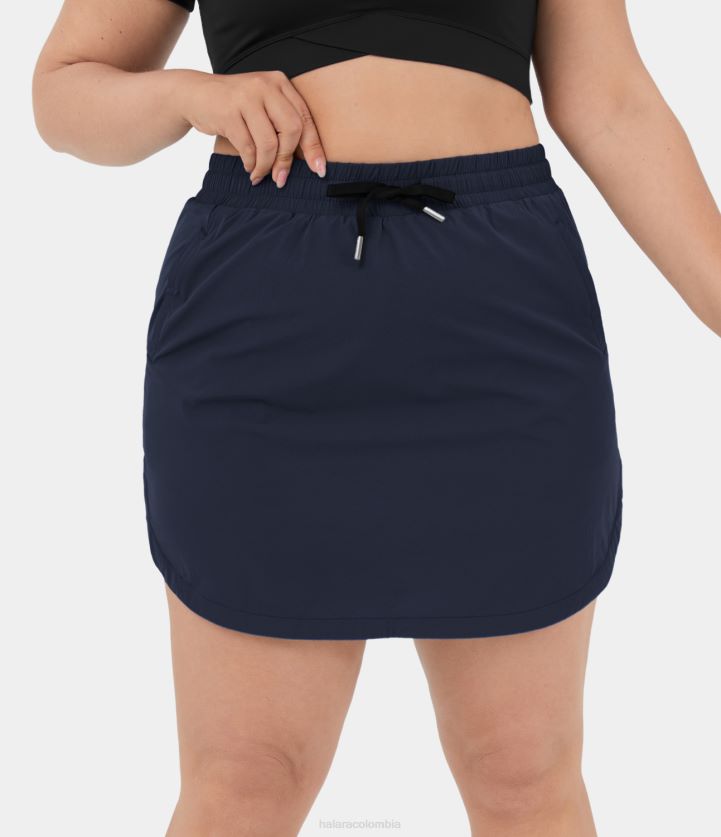 ropa activa zafiro oscuro BBV2NZ588 mujer Halara Falda de golf 2 en 1 de talla grande para todos los días: serenity